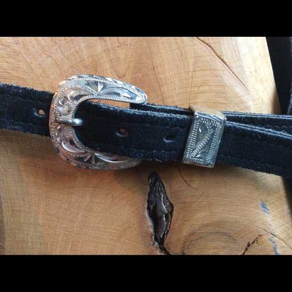 Black suede leather ladies chaps 🍒FREE SHIPPING🍒 - Picture 4 of 10